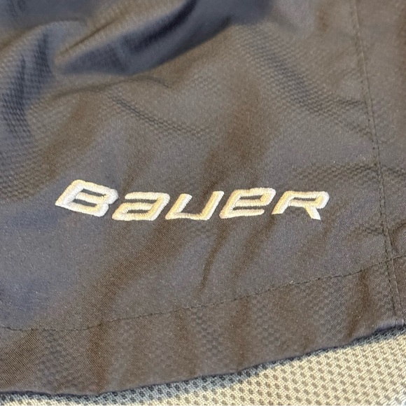 Bauer Charcoal and Light Gray Brahmas Hockey Jacket Size Large - Picture 2 of 6